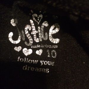 Justice fleece hoodie jacket